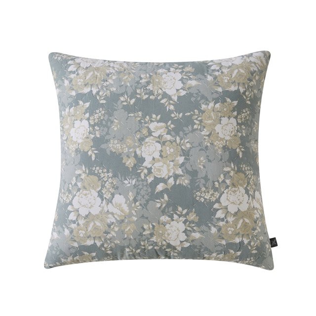 My Texas House 20" x 20" Candace Dusty Green Floral Cotton Decorative Pillow | Walmart (US)