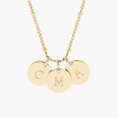 Madeline Three Initial Pendant | Brook and York