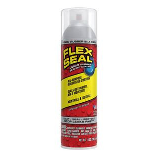 FLEX SEAL FAMILY OF PRODUCTS Flex Seal Clear 14 oz. Aerosol Liquid Rubber Sealant Coating Spray P... | The Home Depot
