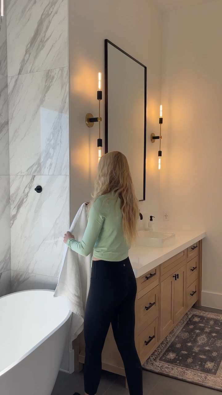 These damage free suction hooks are a great option for hanging towels and washcloths when you don’t want to put a hole in the wall or tile. They come in matte black, brushed gold, and brushed nickel. We’ve been using these throughout our home, and they are fantastic!

Amazon, bathroom, bathroom, design, modern home

#LTKhome