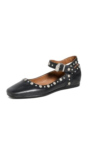 Free People Women's Mystic Mary Jane Flats, Black, 10 Medium US | Amazon (US)