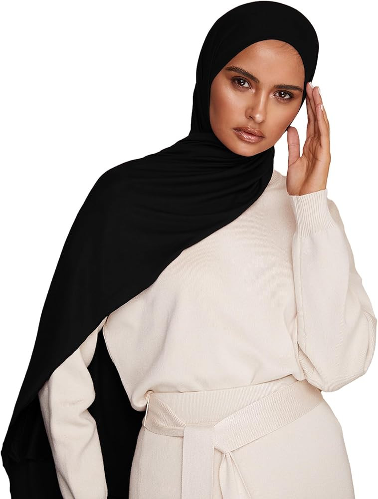 VOILE CHIC Premium Jersey Hijab Scarf For Women - Islamic Head Scarf Wrap Hijabs | Amazon (US)