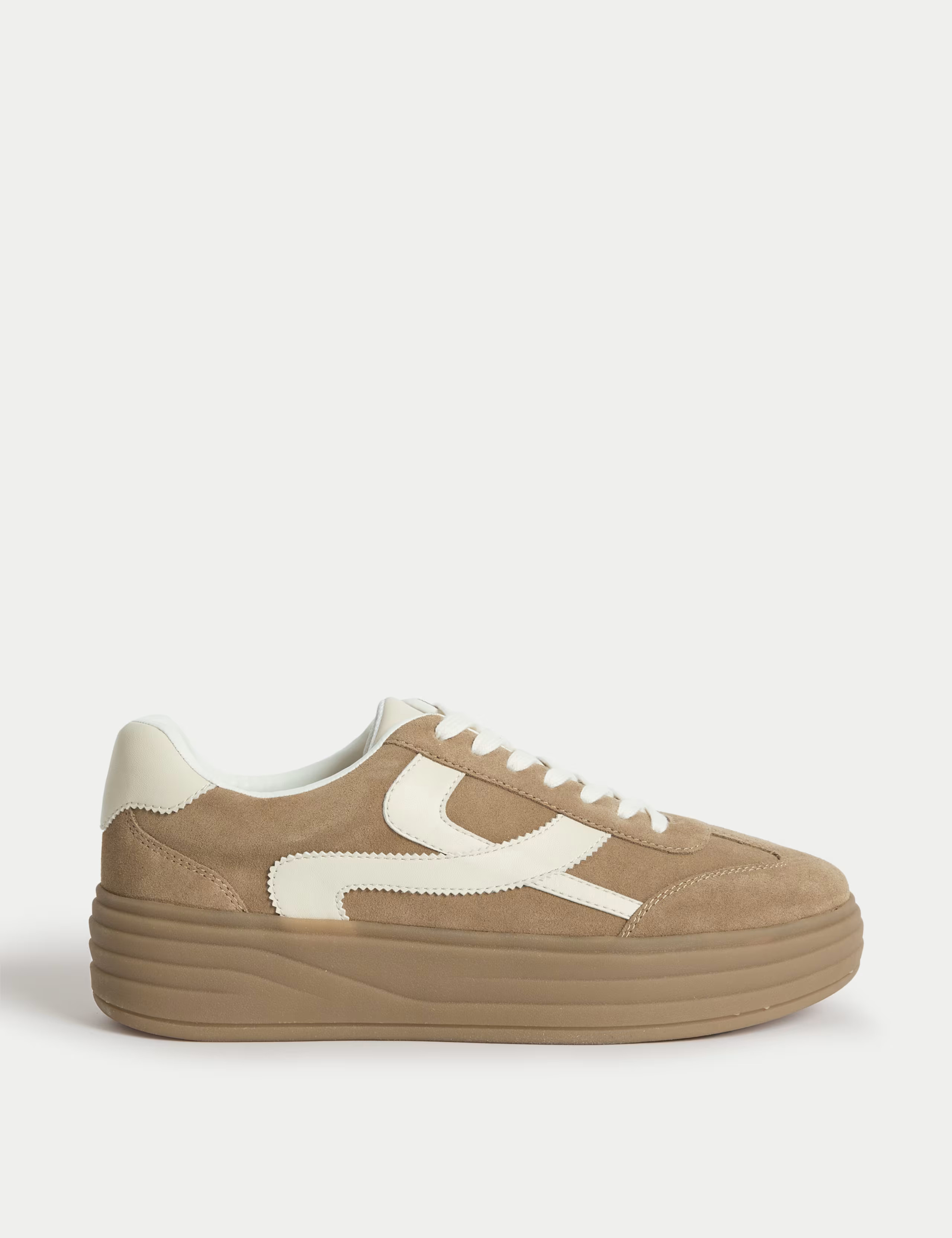 Suede Side Detail Platform Trainers | Marks & Spencer (UK)