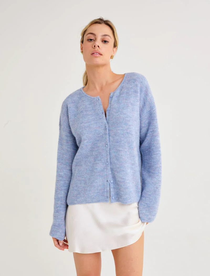 Newport Cardigan | Blue Heather | Rumored