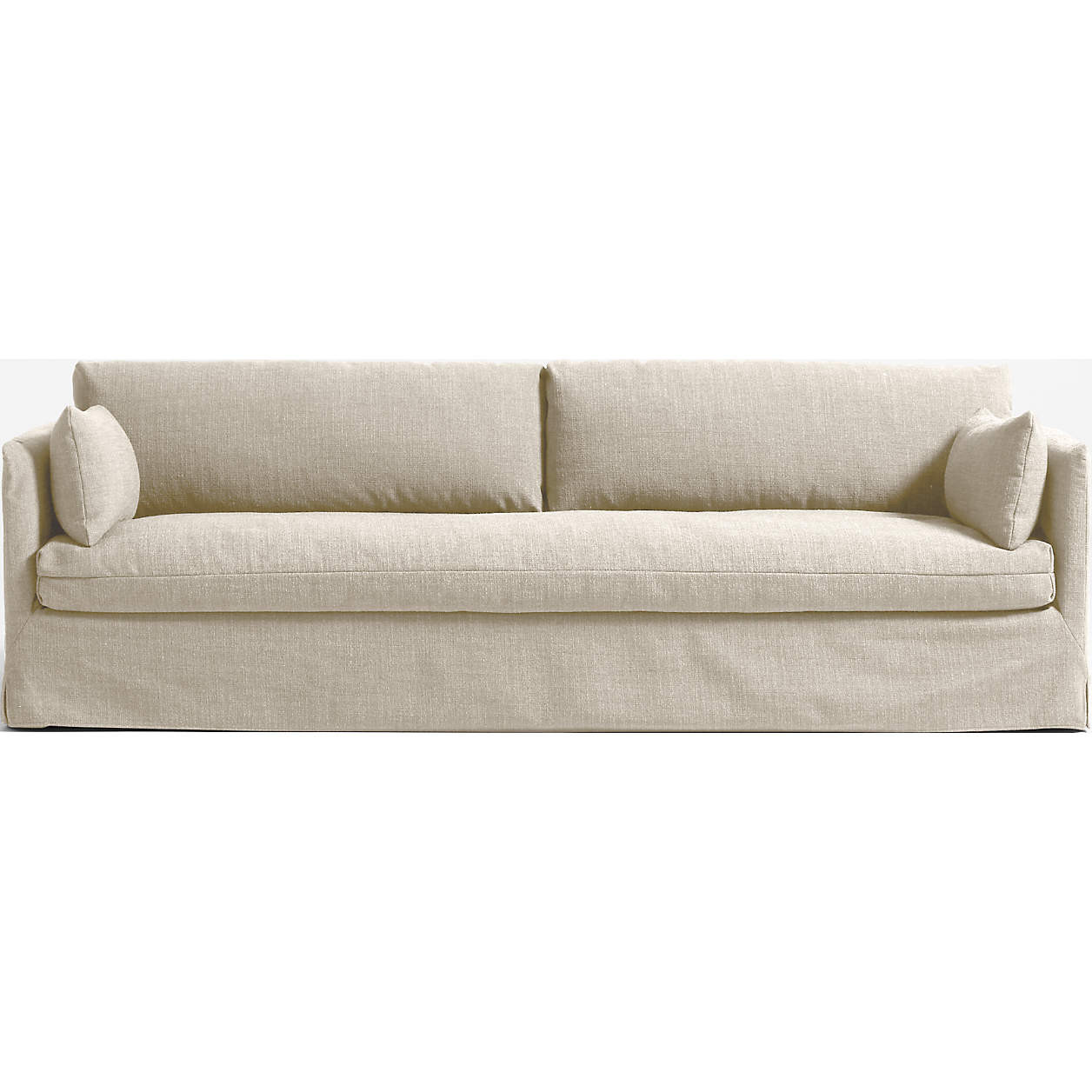 Rivera Slipcovered Sofa 94" | Crate & Barrel | Crate & Barrel