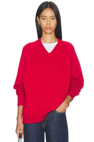 The Cotton Knit V-neck Sweater
                    
                    DONNI. | Revolve Clothing (Global)