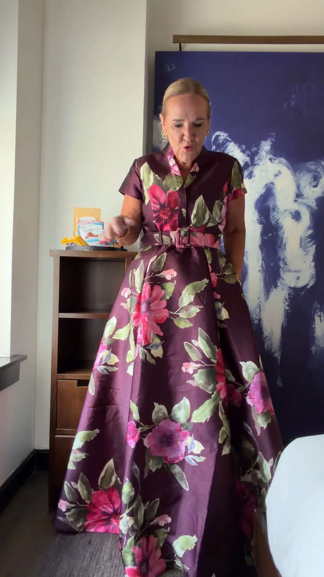 Wearing a size 10. I did size up. 
Also comes in black. It’s stunning. A lot of dress for the price. Will be perfect for fall and winter and holiday galas wedding guest fundraisers and MOG MOB. Mother of the bride mother of the groom

#LTKOver40 #LTKNYFW #LTKWedding