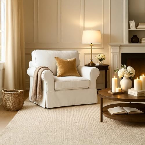 MASTERS OF COVERS Pottery Barn Basic Armchair Cover PB Basic Chair Slipcover（Not Fit Grand Chai... | Amazon (US)
