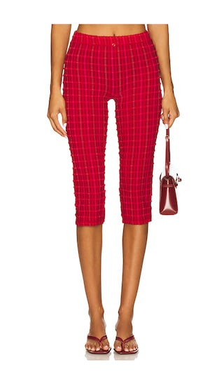 The Cindy Capris in Lipstick | Revolve Clothing (Global)