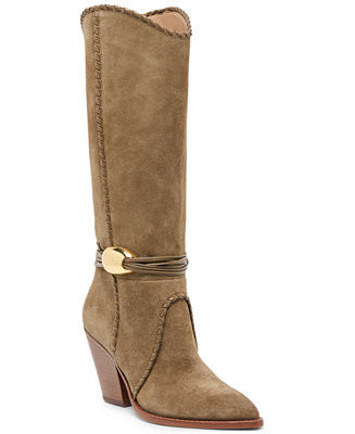 Dolce Vita Women's Jody Whipstitch Tall Heeled Western Boots - Macy's | Macy's