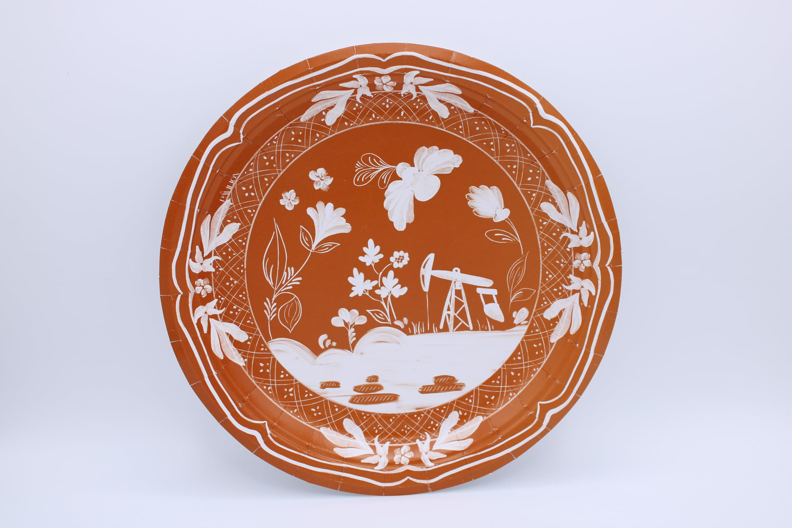 Nodding Donkey Pavilion Disposable Paper Dessert Plates Pack of 8 - Great for outdoor events, bbq... | Amazon (US)