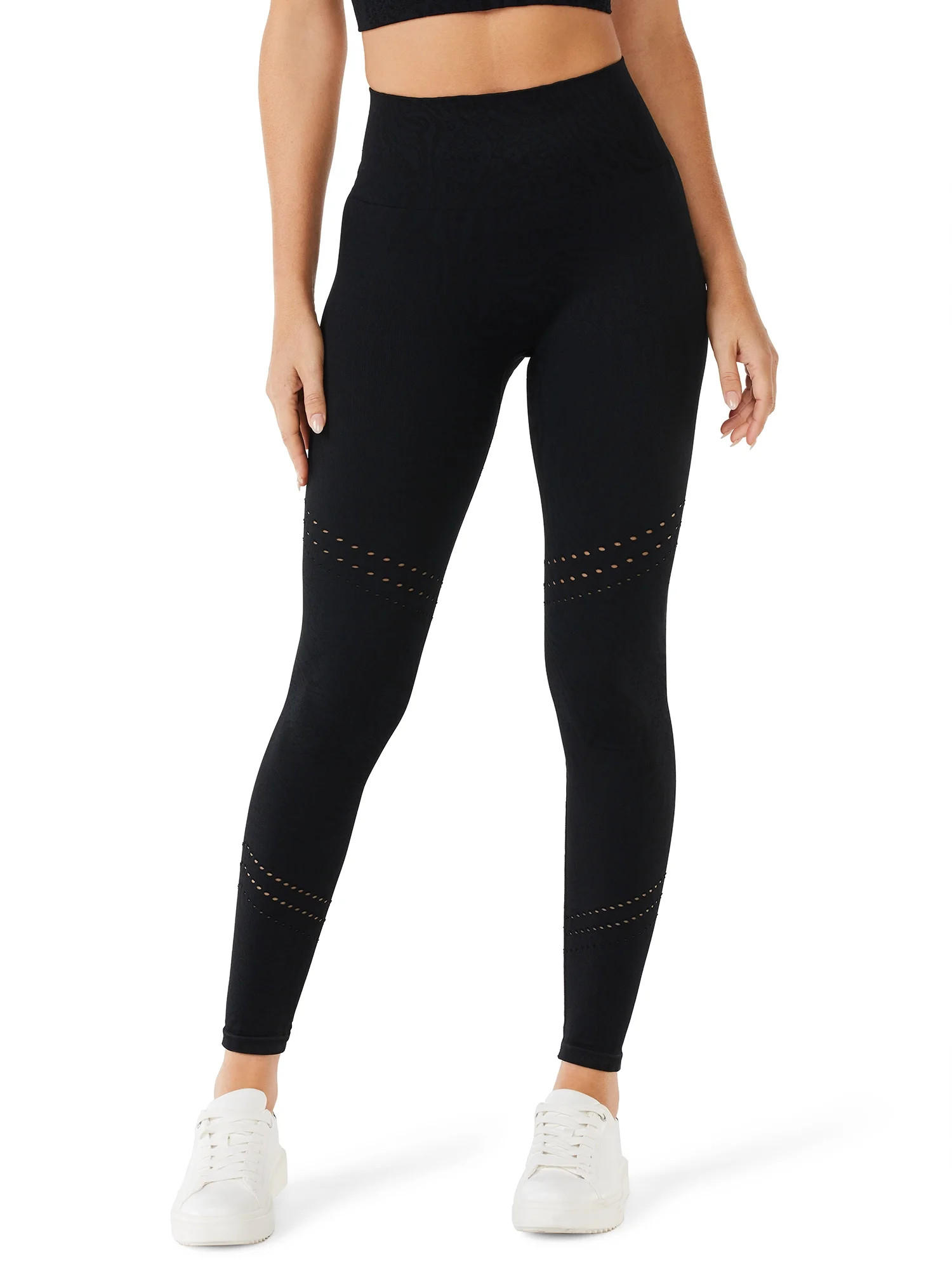 Sofia Active by Sofia Vergara Women's Seamless Animal Jacquard Leggings | Walmart (US)