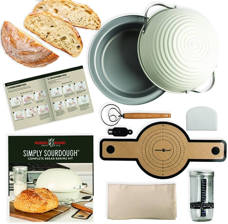 Nordic Ware Simply Sourdough™ Complete Bread Baking Kit BAKING PAN INCLUDED, Dual use Banneton ... | Amazon (US)