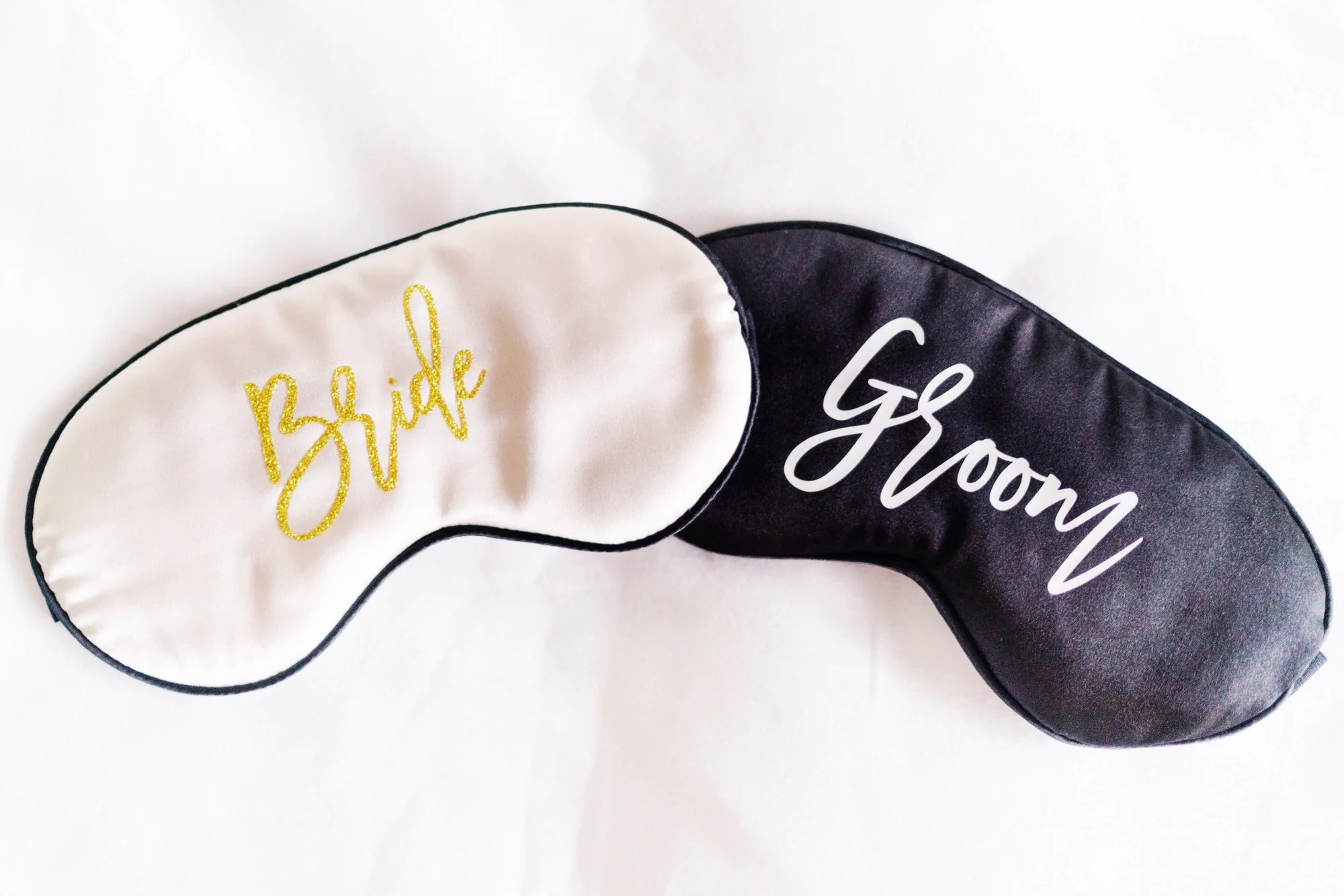 Bride & Groom Sleep Mask | Sprinkled With Pink