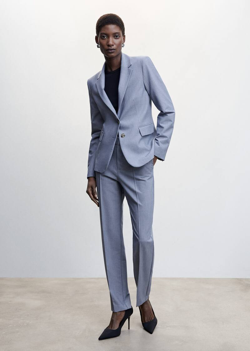 Peak lapel suit blazer | MANGO (US)