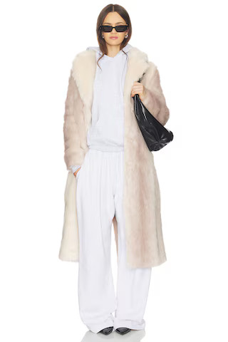 Unreal Fur White Plains Coat in Ombre Cream from Revolve.com | Revolve Clothing (Global)