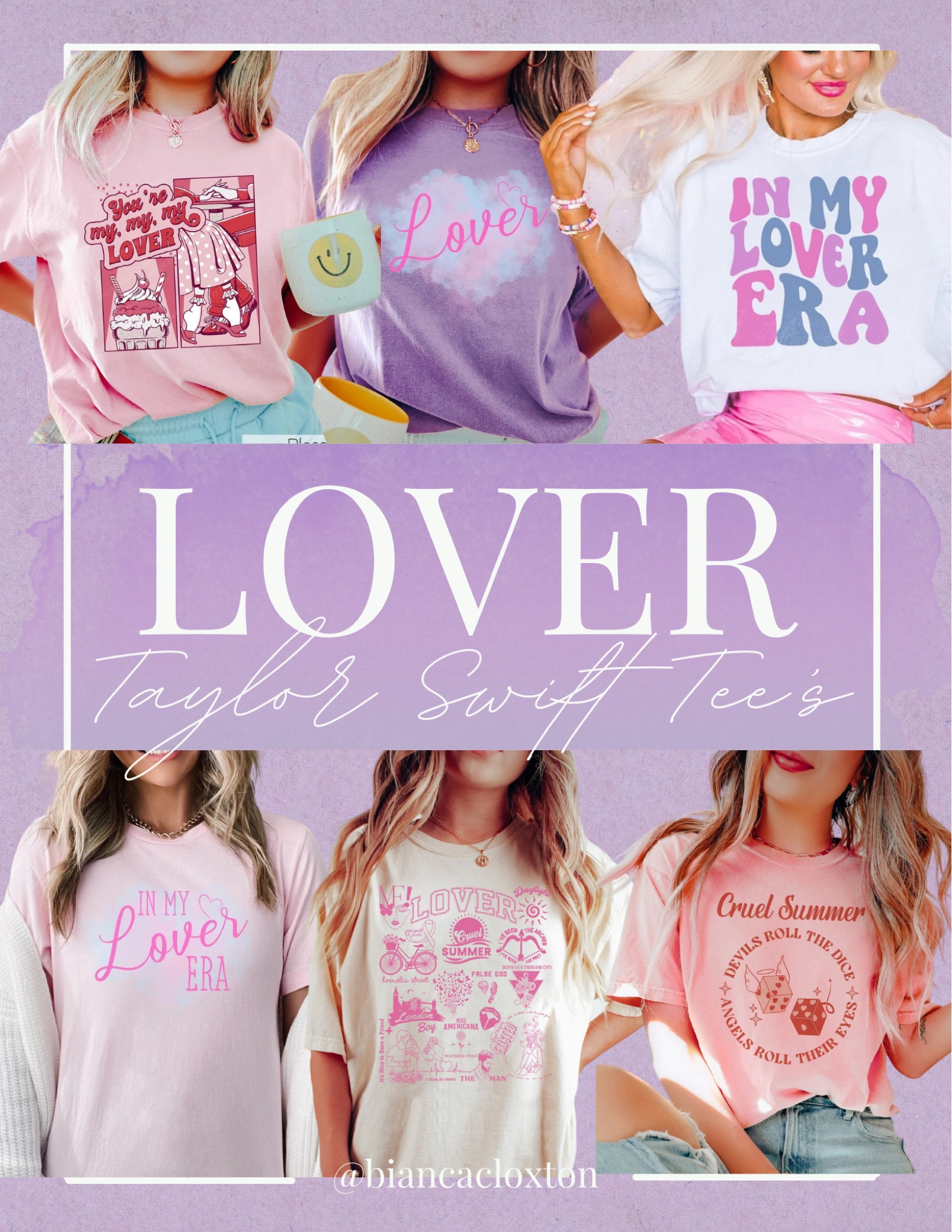 Taylor Swift || LOVER Album Tees 💕

The Eras Tour, T-Shirt, Cruel Summer, My Lover Era, cute tee



#LTKunder50 #LTKstyletip #LTKFind