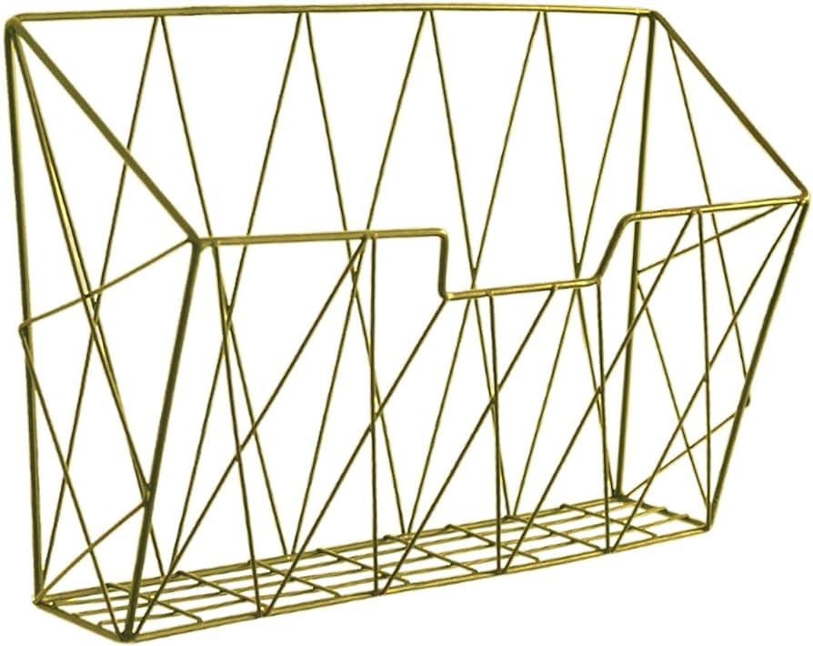 Hanging Wall File Holder Magazine Rack Multipurpose Decorative Storage Mail Organizer for Books, ... | Amazon (US)