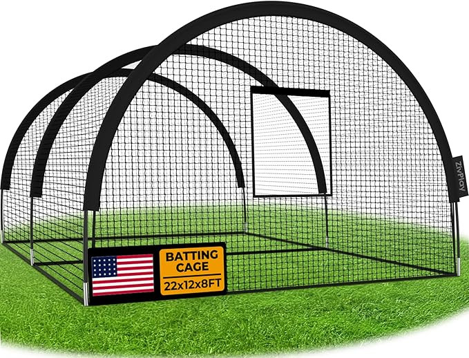 Baseball Batting Cage Net Batting Cages for Backyard Portable Pop Up Cage for Baseball and Softba... | Amazon (US)