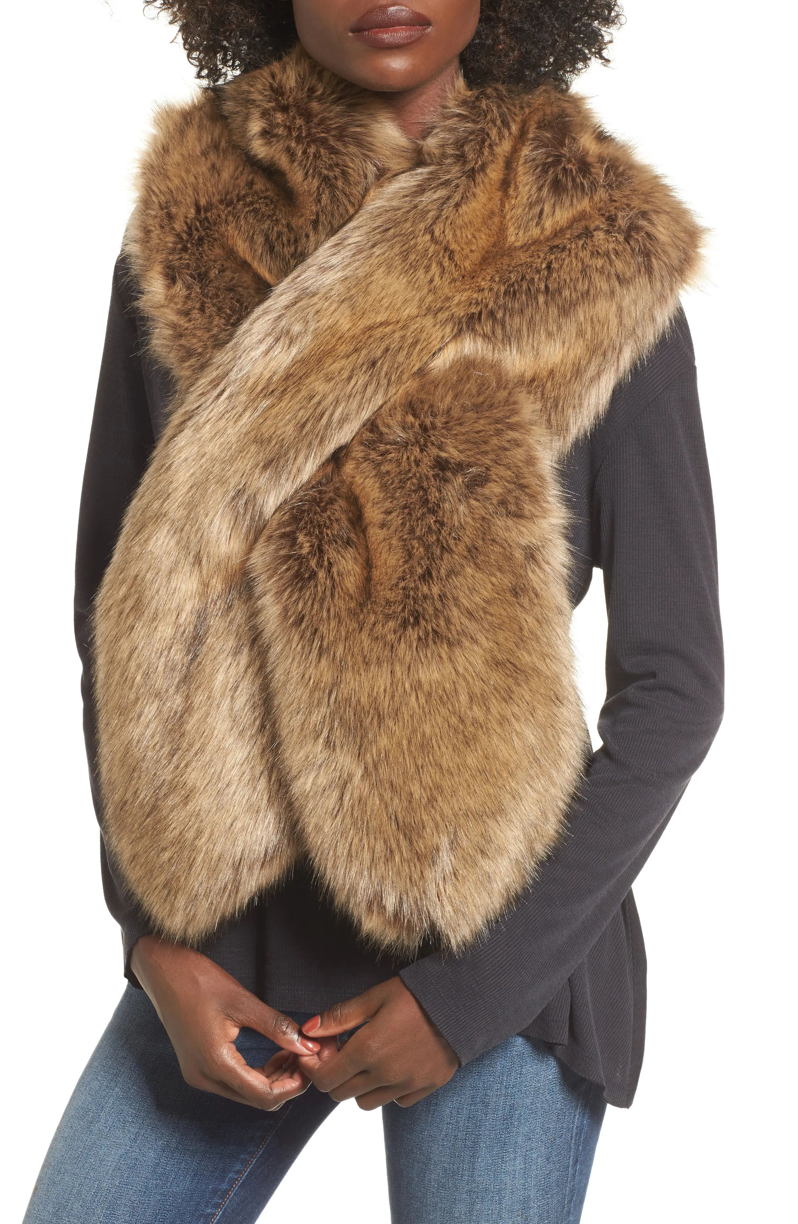 Oversize Faux Fur Wrap | Nordstrom