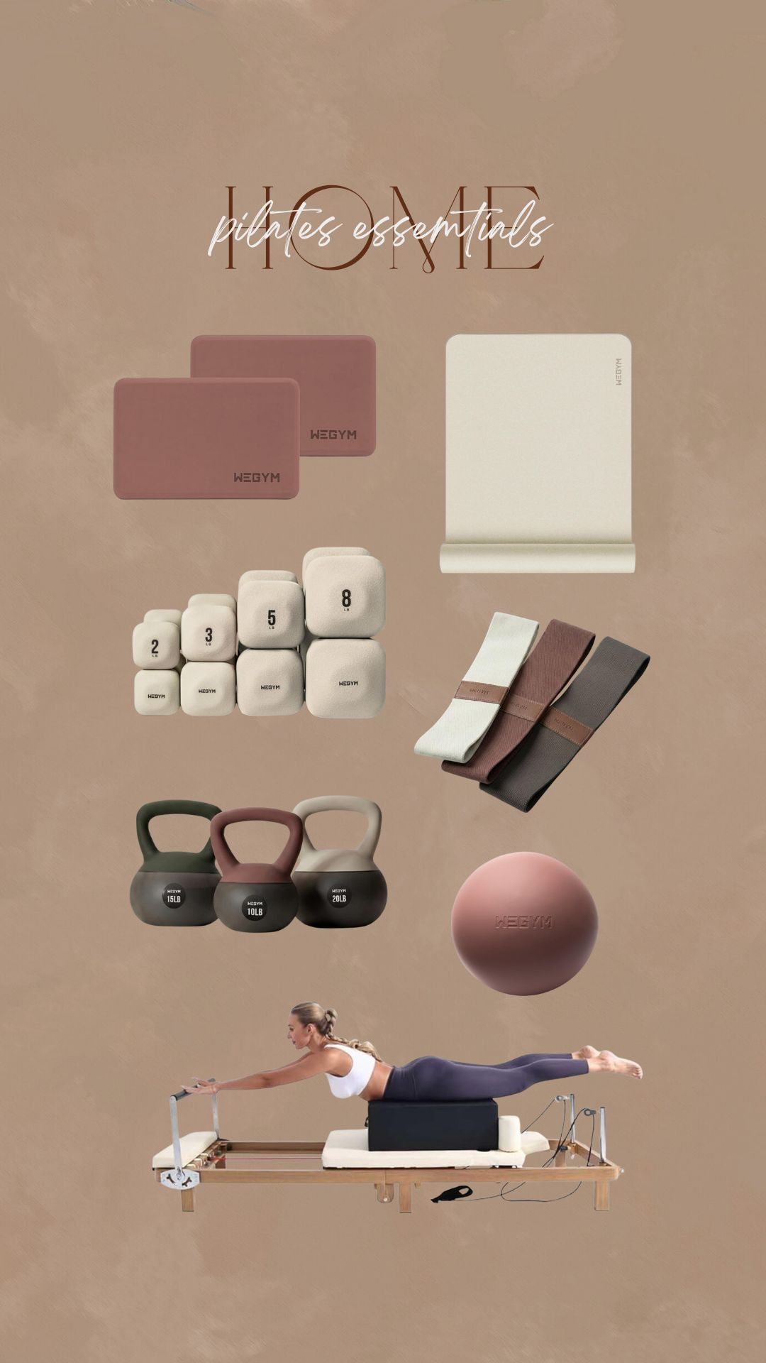 Home pilates essentials  

 #LTKfitnessgoals #LTKActive #LTKHome