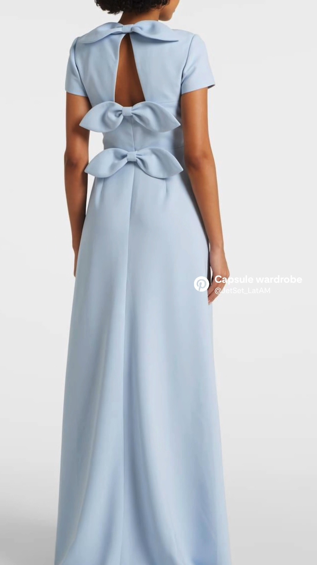 CAROLINA HERRERA | Bow Detail Crepe Gown