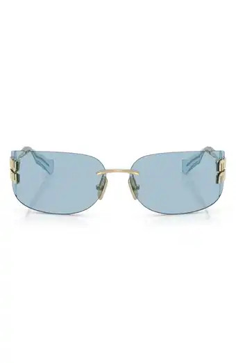 56mm Gradient Irregular Sunglasses (Women) | Nordstrom | Nordstrom
