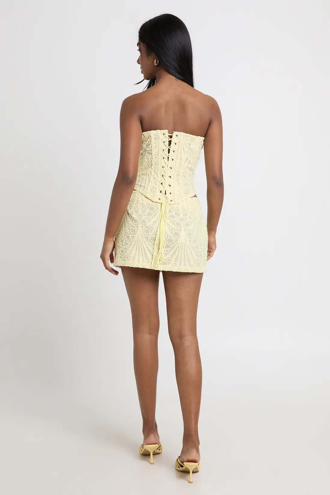Lemon Sheer Lace Micro Mini Skirt | Boohoo | Boohoo.com (UK & IE)