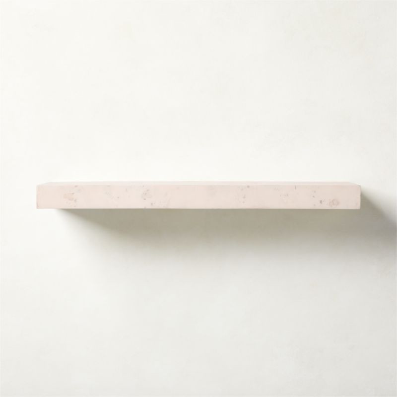 Bleached Burl Wood Shelf 24" + Reviews | CB2 | CB2