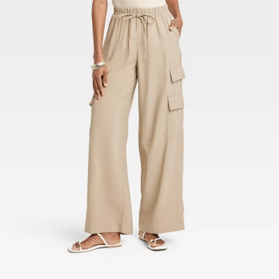 Women's High-Rise Wide Leg Cargo Pants - A New Day™ | Target