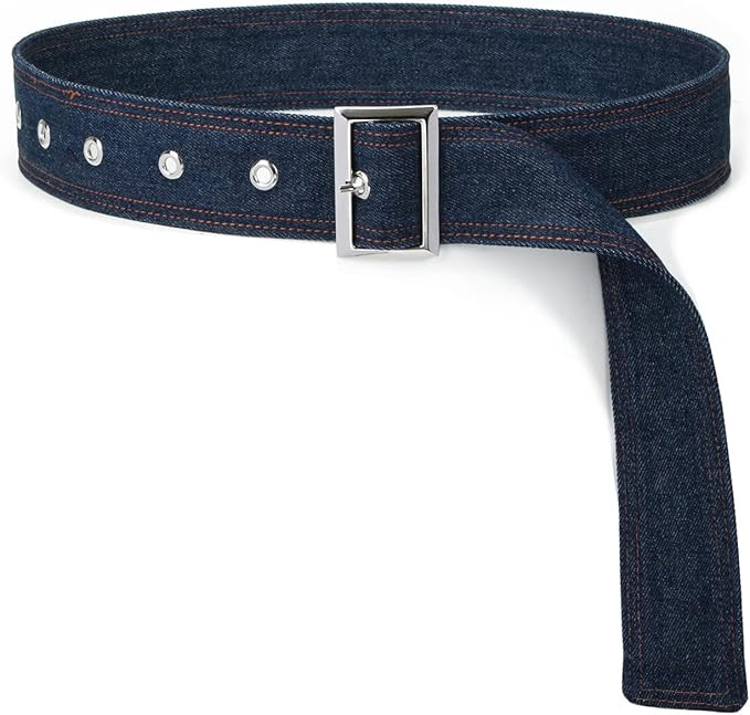 ILuvatar Women's Denim Waist Belt Blue Jean Waist Rope Tiny Belt for Pants Dress Jeansbelt | Amazon (US)