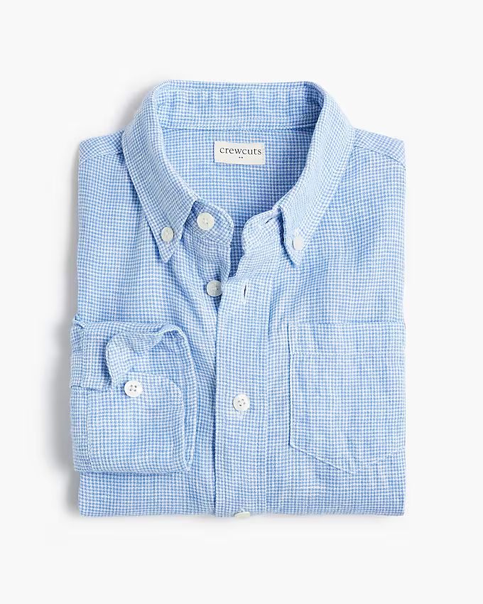 Boys' linen-blend shirt | J.Crew Factory