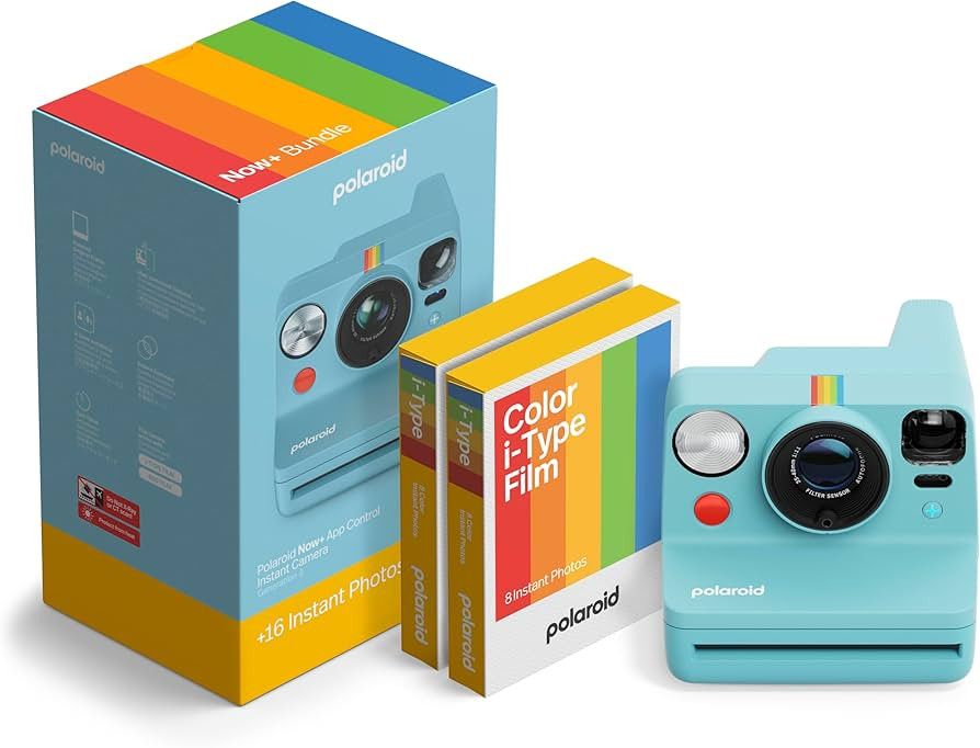 Polaroid Now+ 3rd Generation I-Type Instant Camera + Film Bundle - Now+ Bluetooth App Controlled ... | Amazon (US)