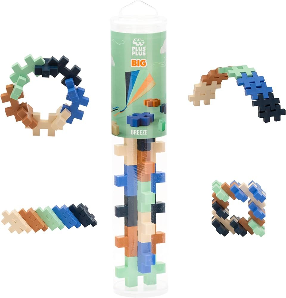 PLUS PLUS Big – 15 Piece Breeze Mix – Construction Building Stem/Steam Toy, Interlocking Larg... | Amazon (US)