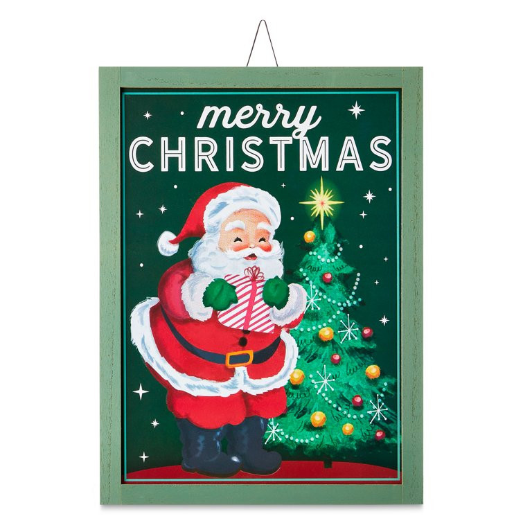 Merry Christmas Santa Sign, by Holiday Time | Walmart (US)