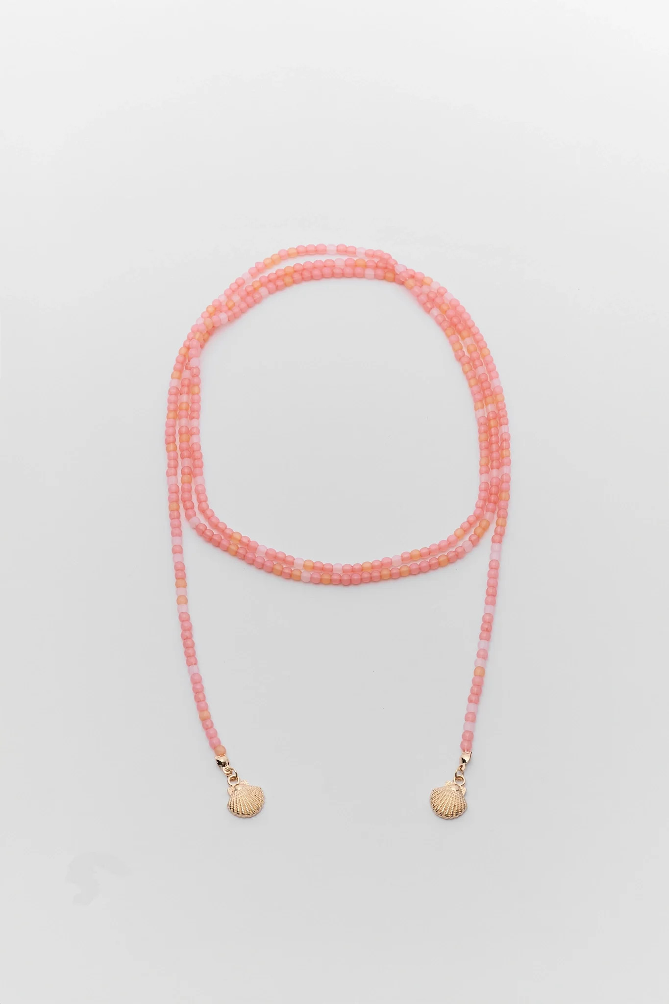 Pink Beaded Wrap Around Necklace | Avara