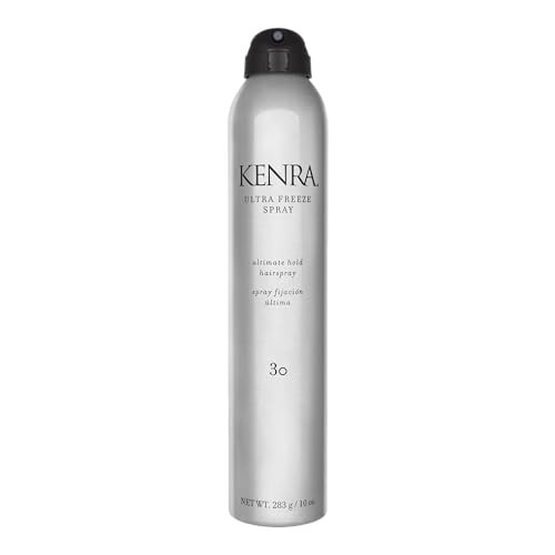 Kenra Ultra Freeze Spray 30 | Ultimate Hold Hairspray | Long-Lasting, Ultra-Firm Hold | Fast-Drying Formula | Provides Humidity Resistance | High Shine, Flake-Free Finish | All Hair Types | 10 oz | Amazon (US)