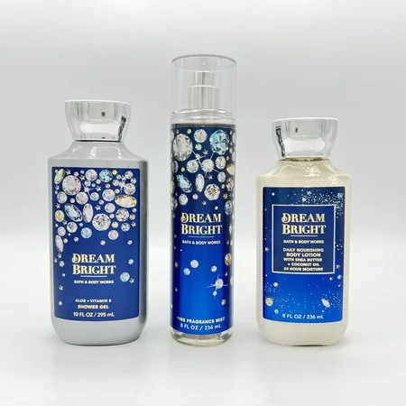 Bath & Body Works Dream Bright 10oz Shower Gel, 8oz Fine Fragrance Mist and 8oz Body Lotion 3-Piece Bundle | Walmart (US)