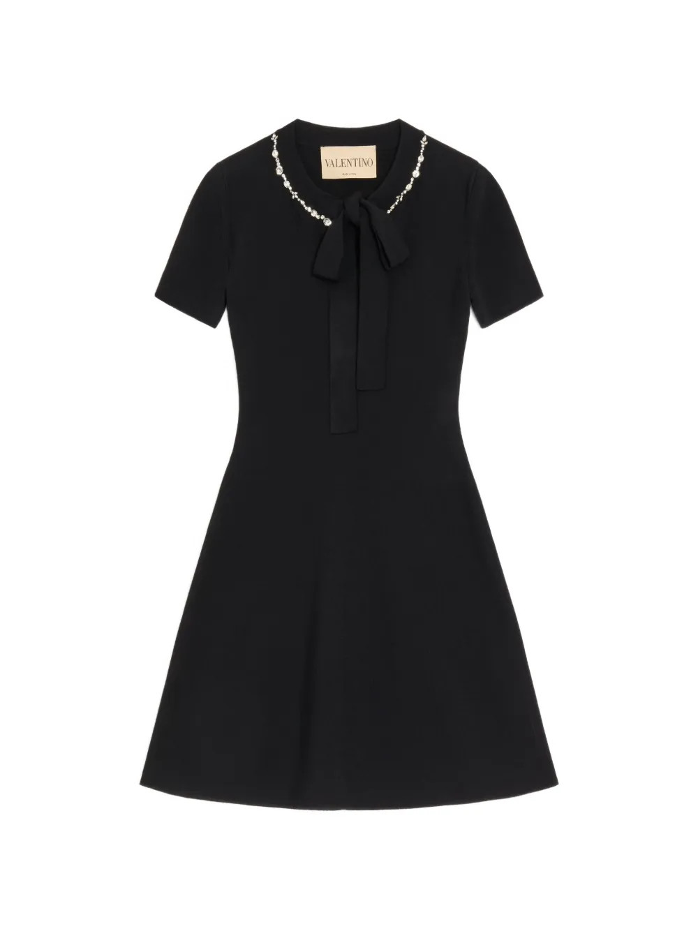 Valentino Garavani Abito Con Ricamo | Nero | FARFETCH IT | Farfetch Global