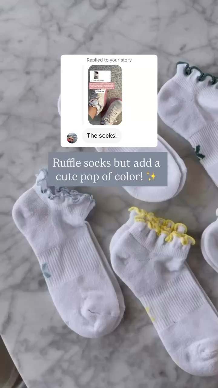 I’ve been wearing these ruffle socks on repeat! I love the colors!

Loverly Grey, Target find, ruffle socks 

#LTKActive #LTKootd