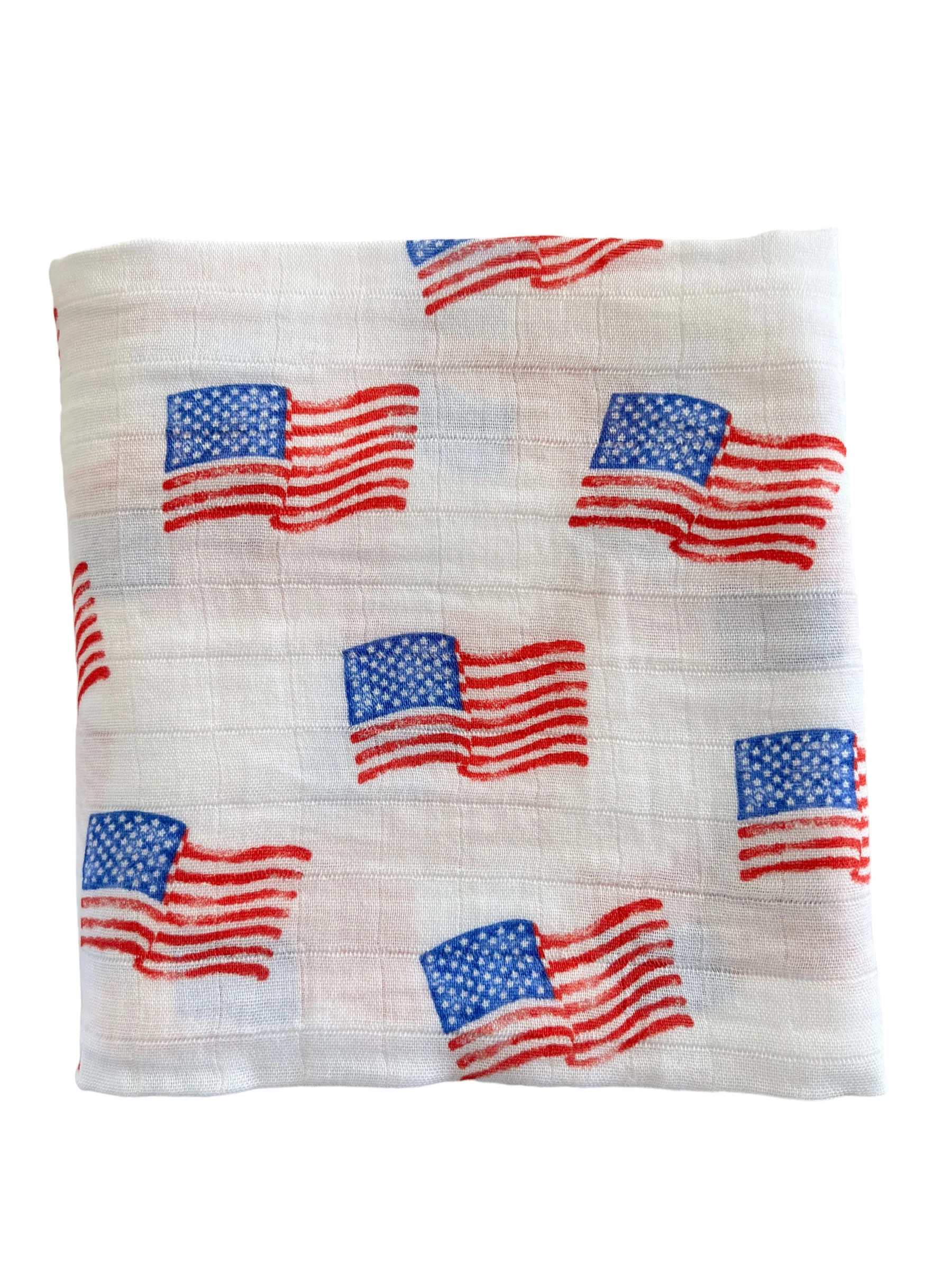 Muslin Swaddle, American Flag | SpearmintLOVE