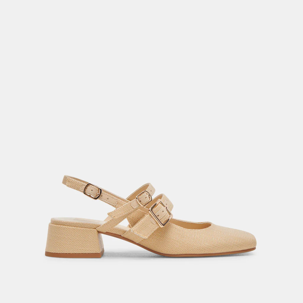 Patzy Heels Raffia | DolceVita.com