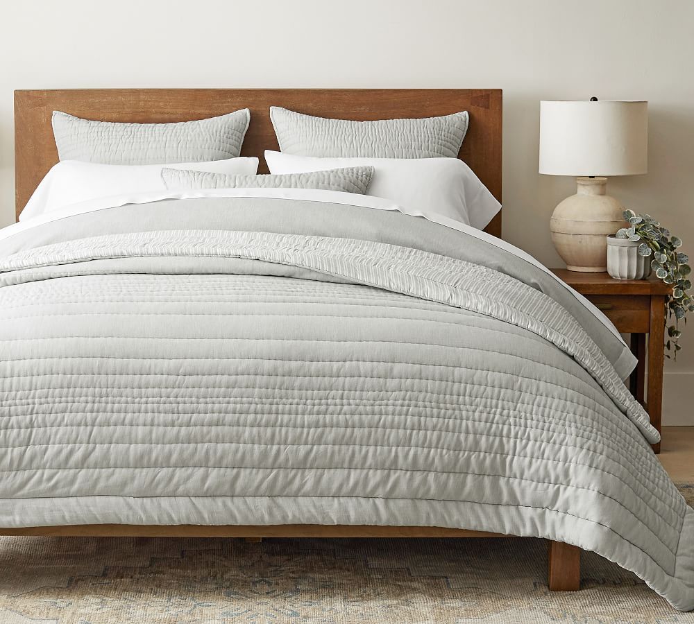 Ultra Soft Handcrafted TENCEL™/Cotton Reversible Quilt & Shams | Pottery Barn (US)