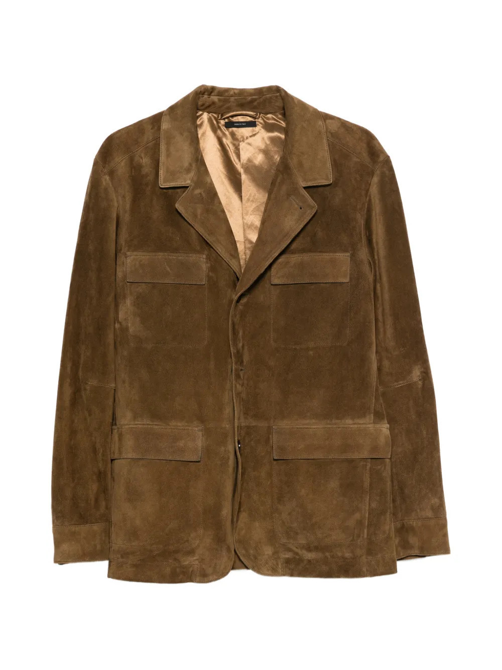 TOM FORD suede military jacket - Brown | Farfetch Global