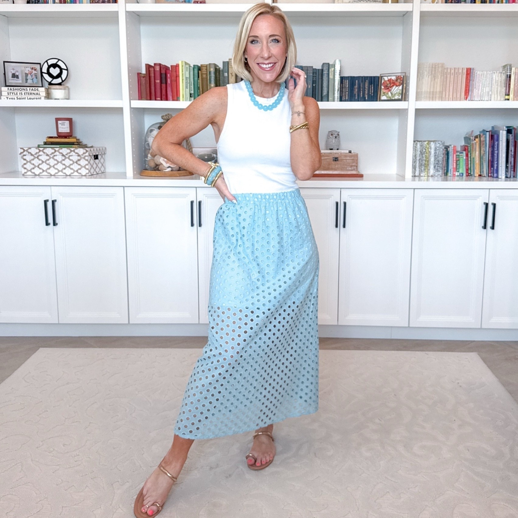 Amazon - fun new unboxing. Eyelet Maxi Skirt - size small. 10 colors.  

 

#LTKSeasonal #LTKSaleAlert #LTKOver40