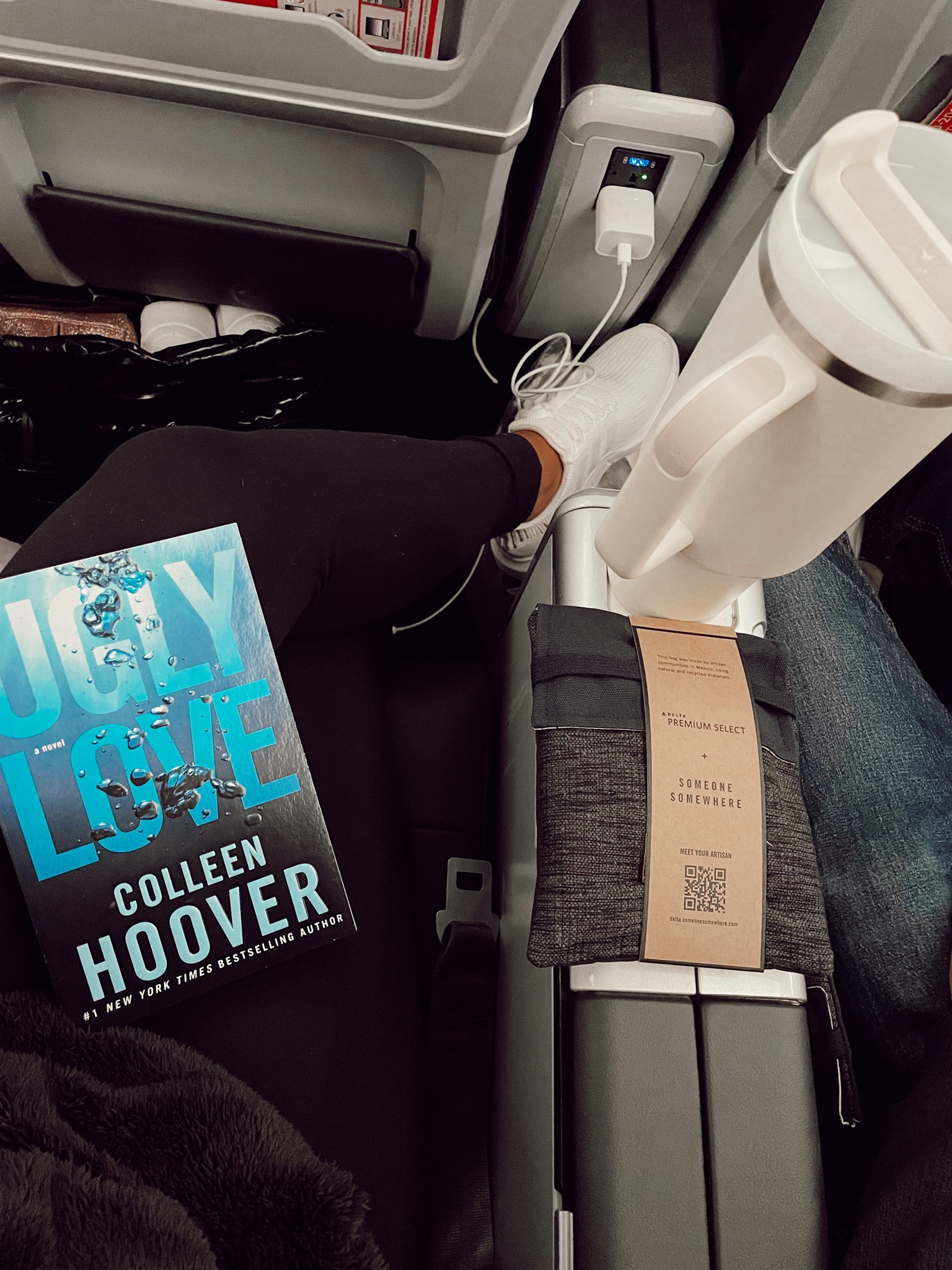Stanley Quencher Tumbler 40 oz. in Cream, Ugly Love Colleen Hoover, Flight Scenes, Neutral Style, #HollyJoAnneW

#LTKstyletip #LTKtravel #LTKunder50