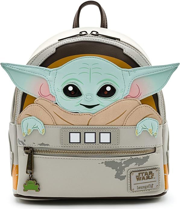 Loungefly Star Wars Baby Yoda The Mandalorian Womens Double Strap Shoulder Bag Purse | Amazon (US)