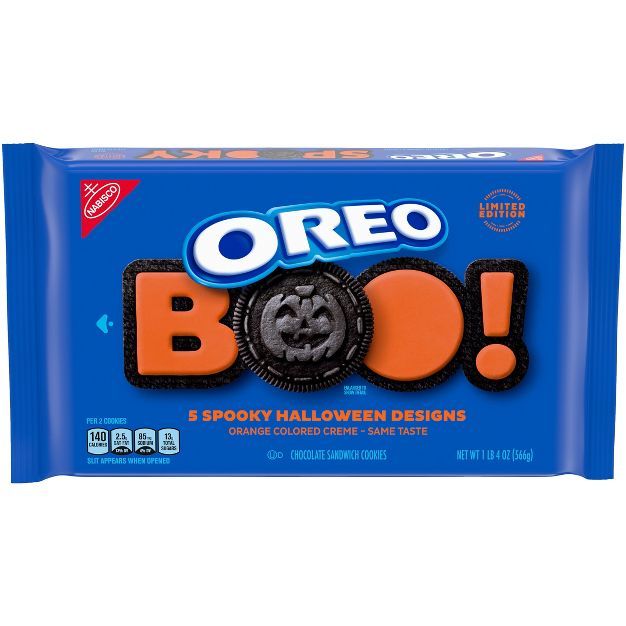 Oreo Halloween Orange Colored Creme Chocolate Sandwich Cookies - Family Size - 20oz | Target