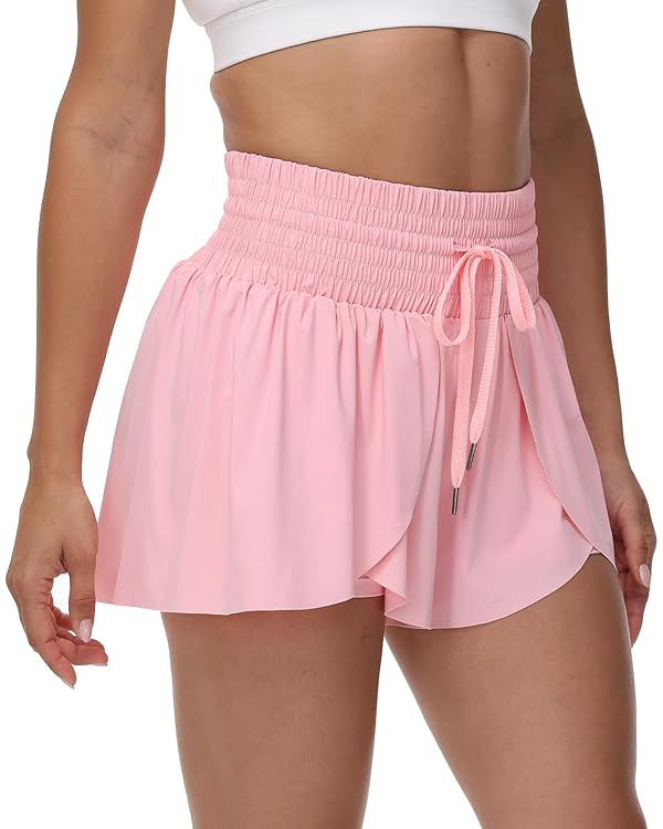 Blaosn Flowy Running Shorts for Women Gym Yoga Workout Athletic Tennis Golf High Waisted with Poc... | Amazon (US)