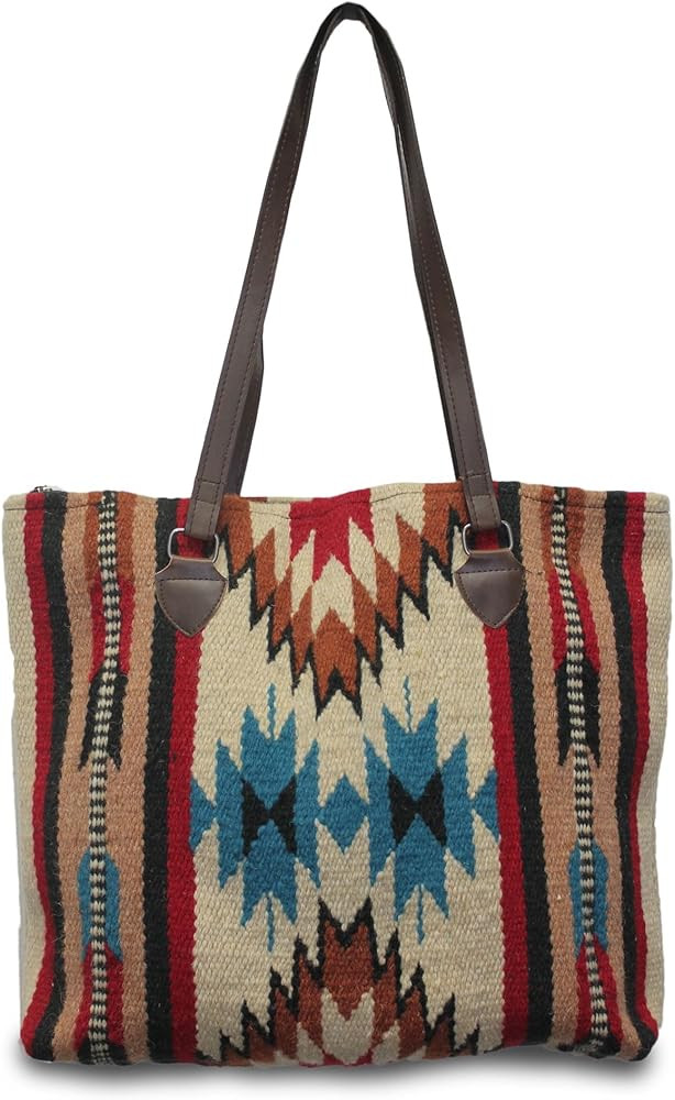 Southwest Boutique Wool Tote Purse Bag Native American Western Style Handwoven | Amazon (US)